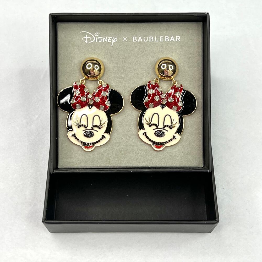 Disney x Baublebar Minnie Mouse Large Dangle Post Earrings